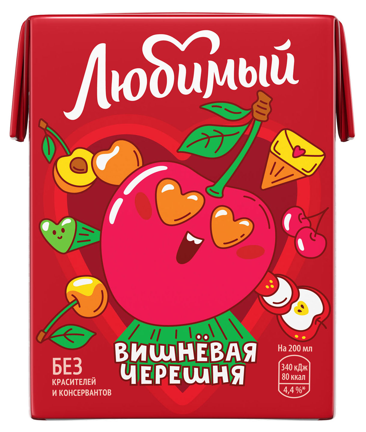 

Напиток сокосодержащий Любимый Вишневая черешня, 200 мл