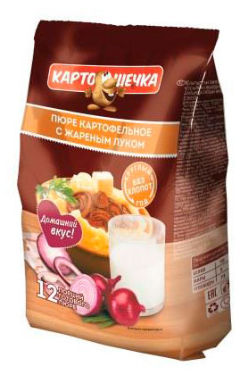 

Пюре картофельное Картошечка с жареным луком, 320 г