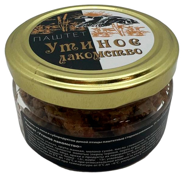

Паштет Деликатес Дичь Утиное лакомство, 90 г