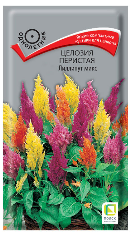 

Семена Поиск Целозия перистая Лиллипут микс, 0,1 г