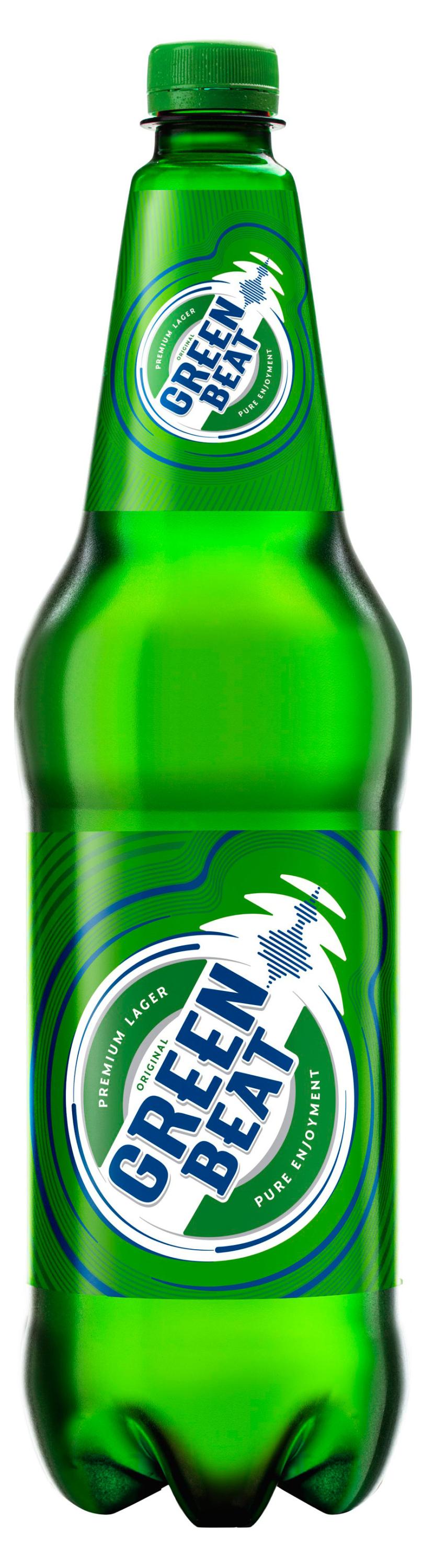 

Пиво Green Beat Original светлое фильтрованное, 1,2 л