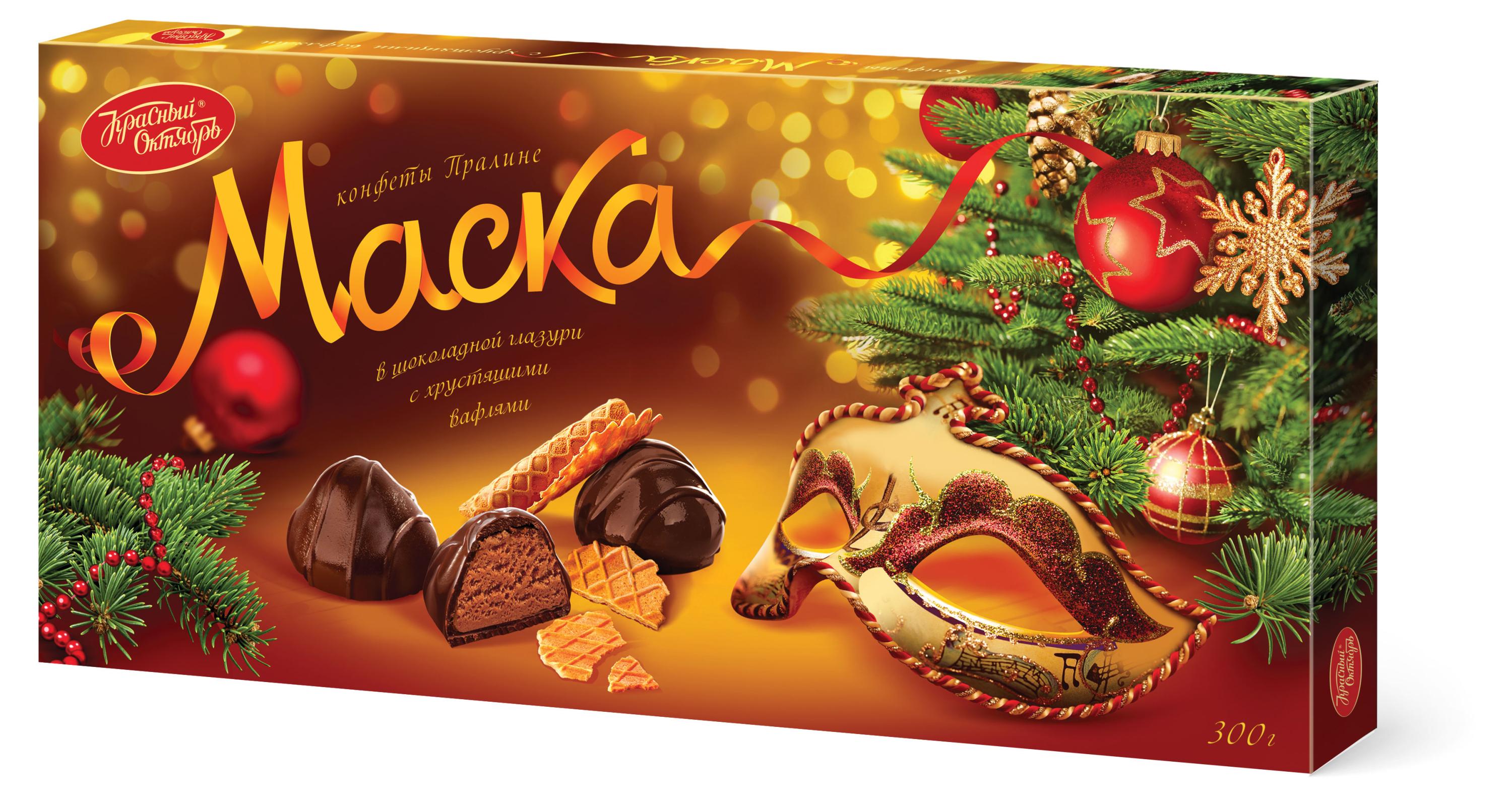 

Конфеты Рот Фронт Маска с хрустящими вафлями, 300 г