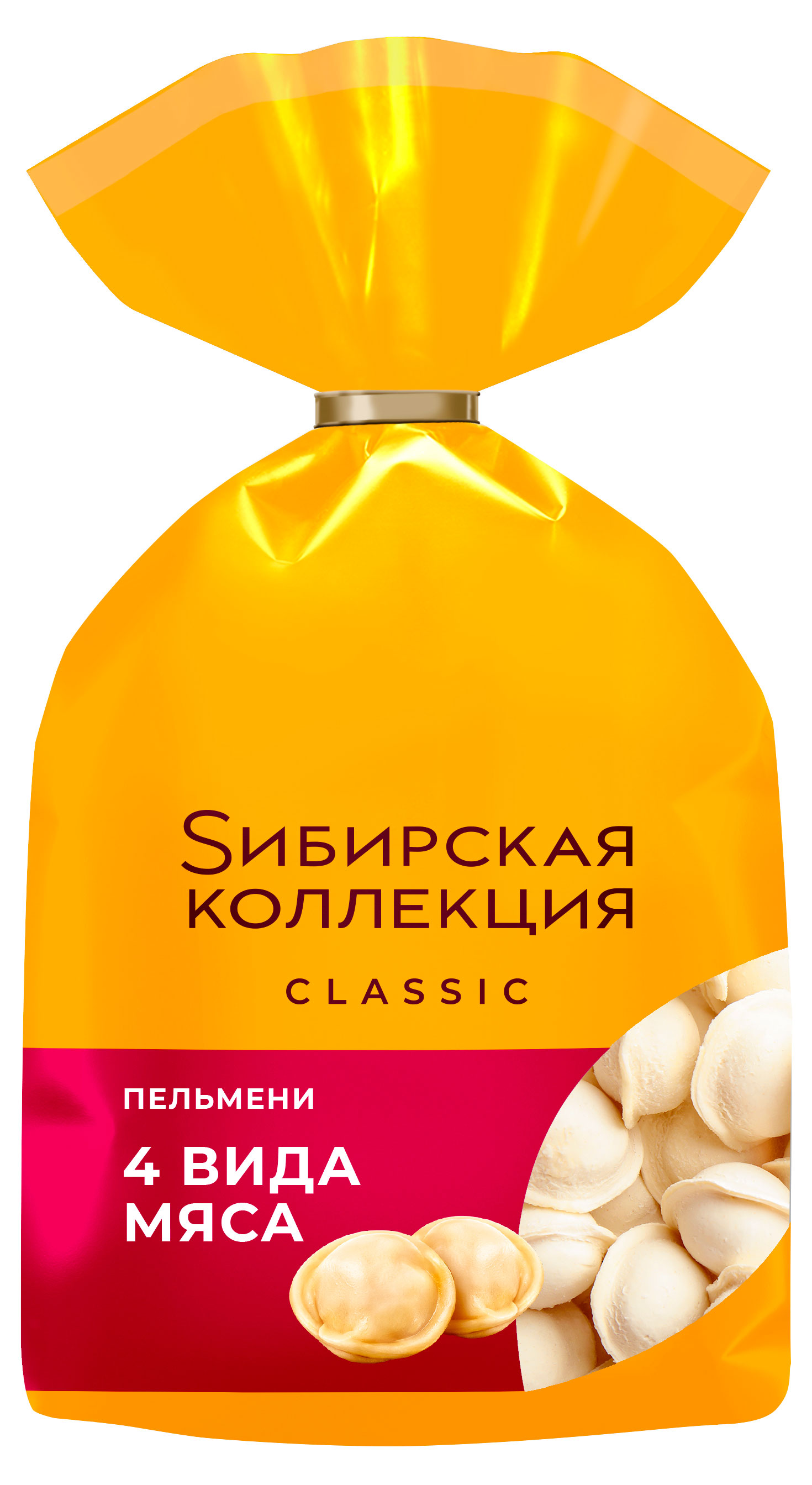 

Пельмени Sибирская Коллекция 4 вида мяса, 700 г