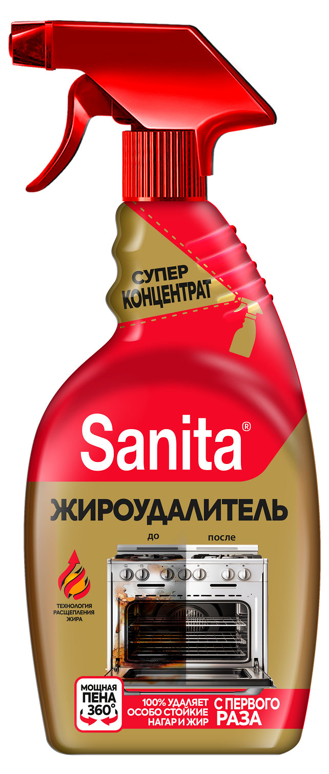 

Средство чистящее мгновенного действия Sanita Жироудалитель Gold, 500 мл