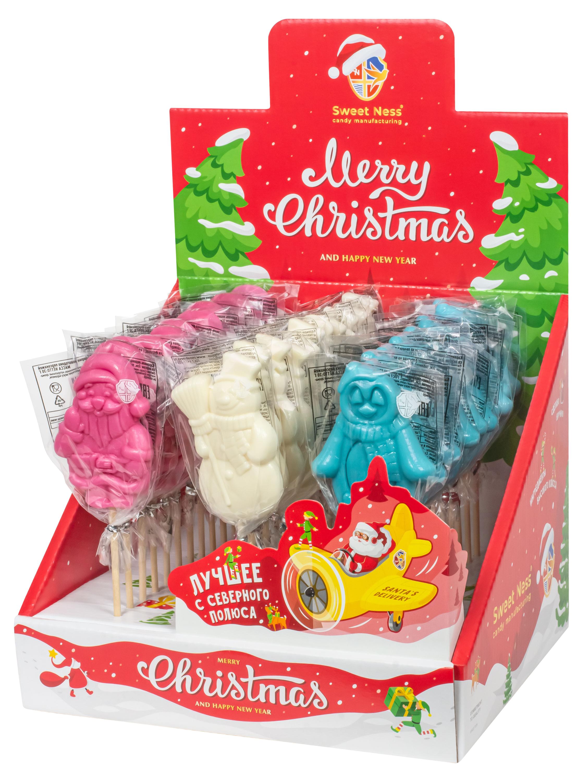 

Карамель леденцовая Sweet Ness Новогодние персонажи, 30 г