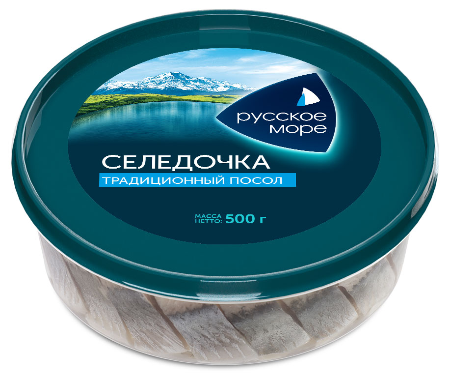 

Сельдь в масле Русское море Традиционный посол филе-кусочки, 500 г