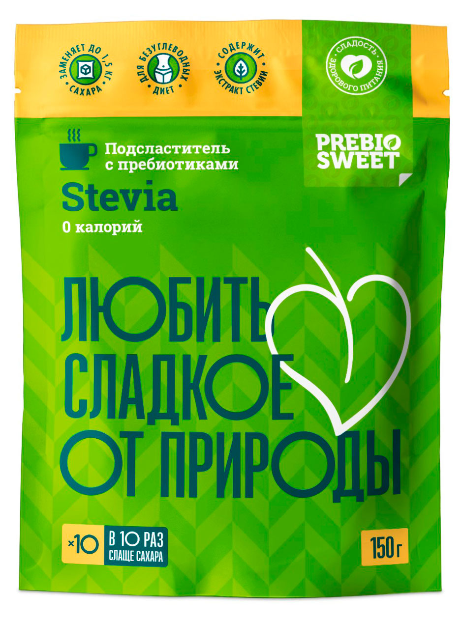 

Подсластитель PrebioSweet Stevia, 150 г