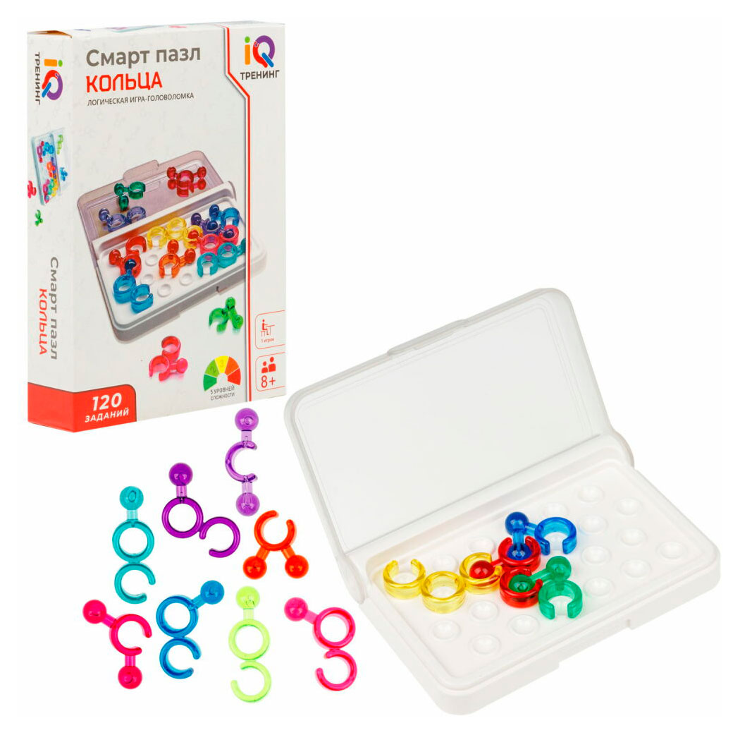 

Игра-головоломка логическая 1TOY Смарт пазл Кольца