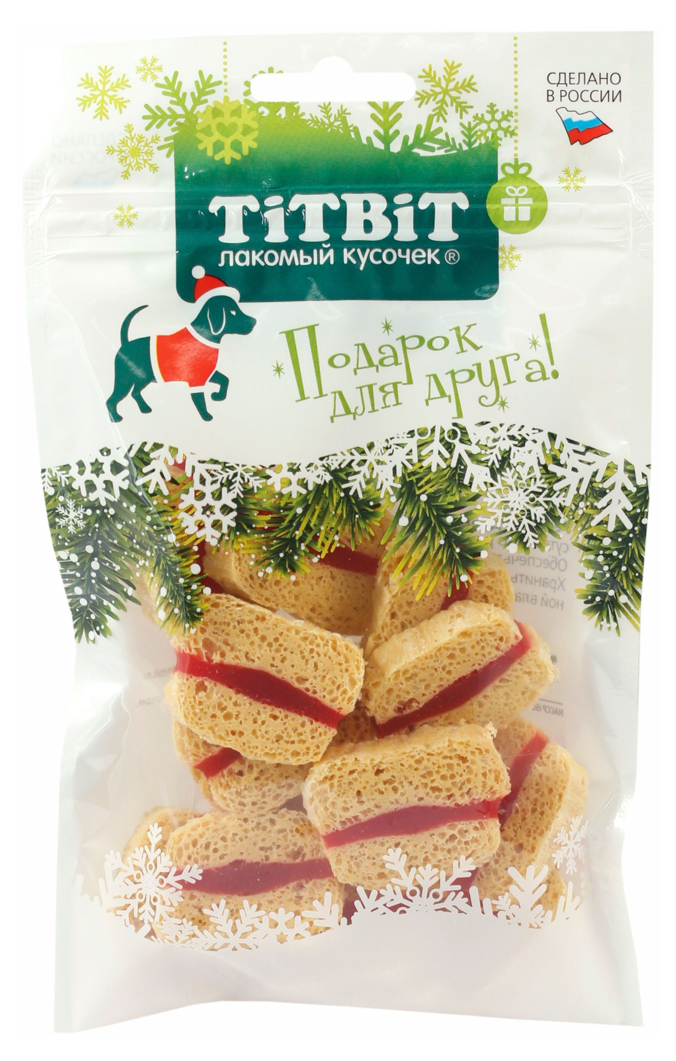 

Лакомство для собак TITBIT Сэндвич с говядиной, 70 г