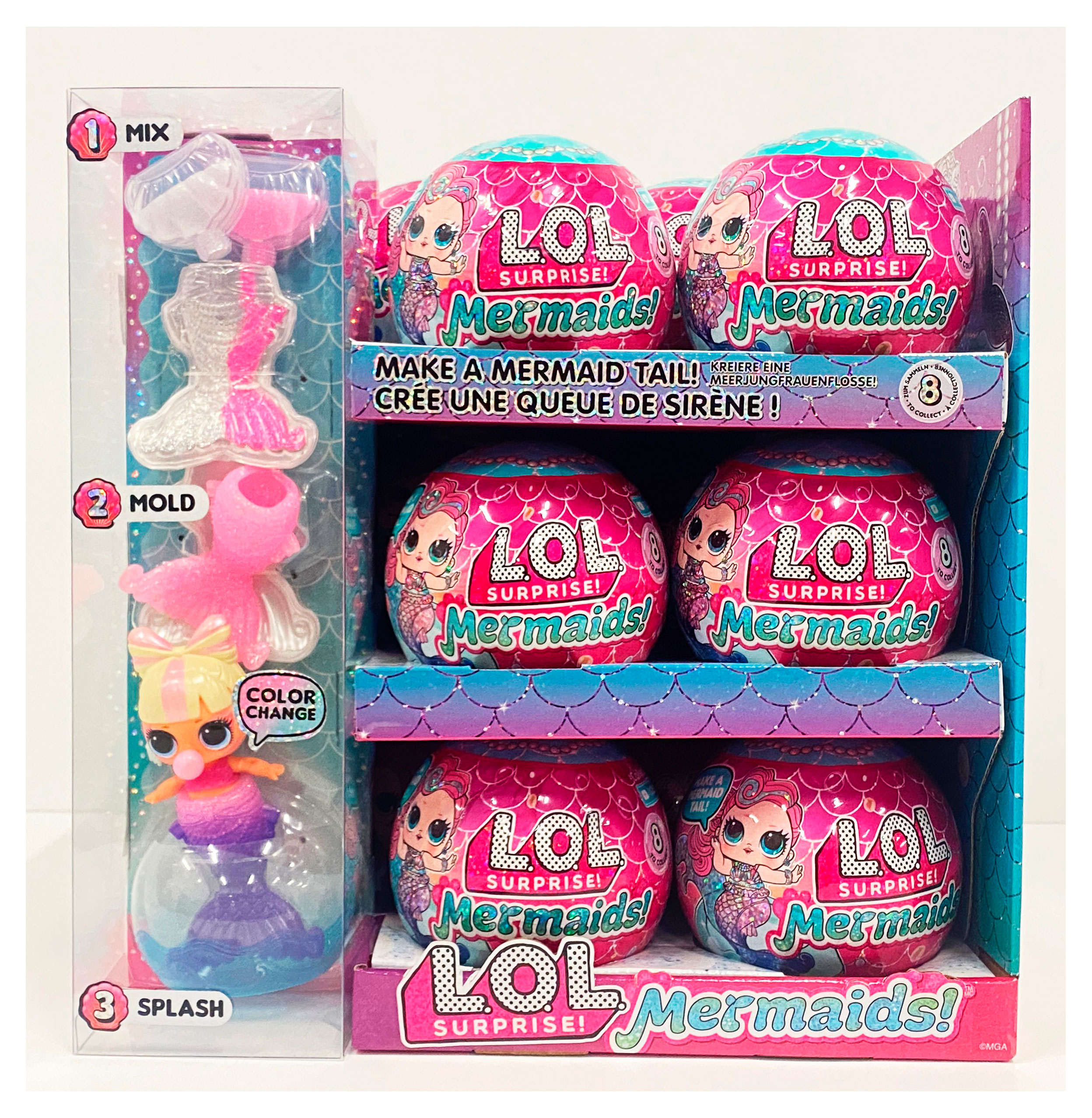 

Кукла L.O.L Surprise Mermaids с аксессуарами в шаре-сюрпризе