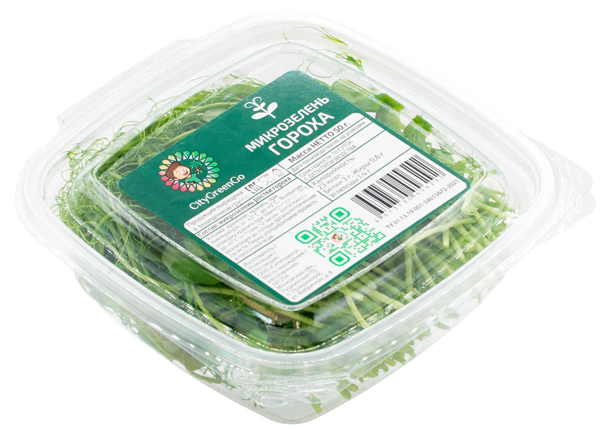 

Микрозелень гороха Ситигринго, 50 г