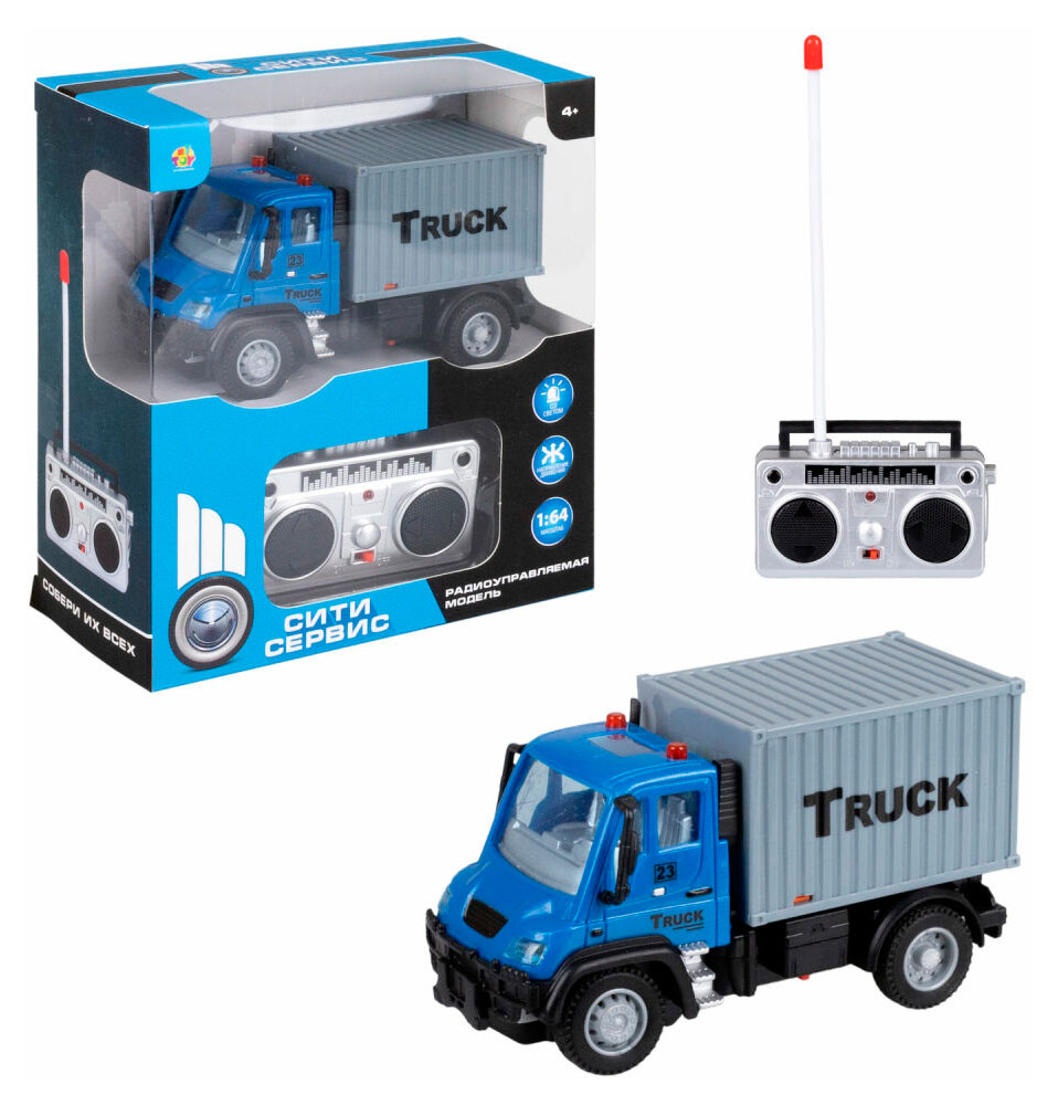 

Машинка на радиоуправлении 1TOY Сити-сервис 1:64
