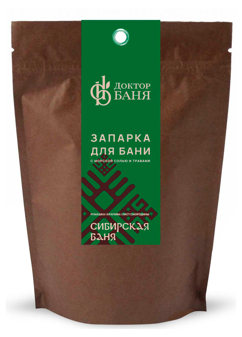 

Запарка для бани Доктор Баня Сибирская баня с морской солью и травами, 200 г