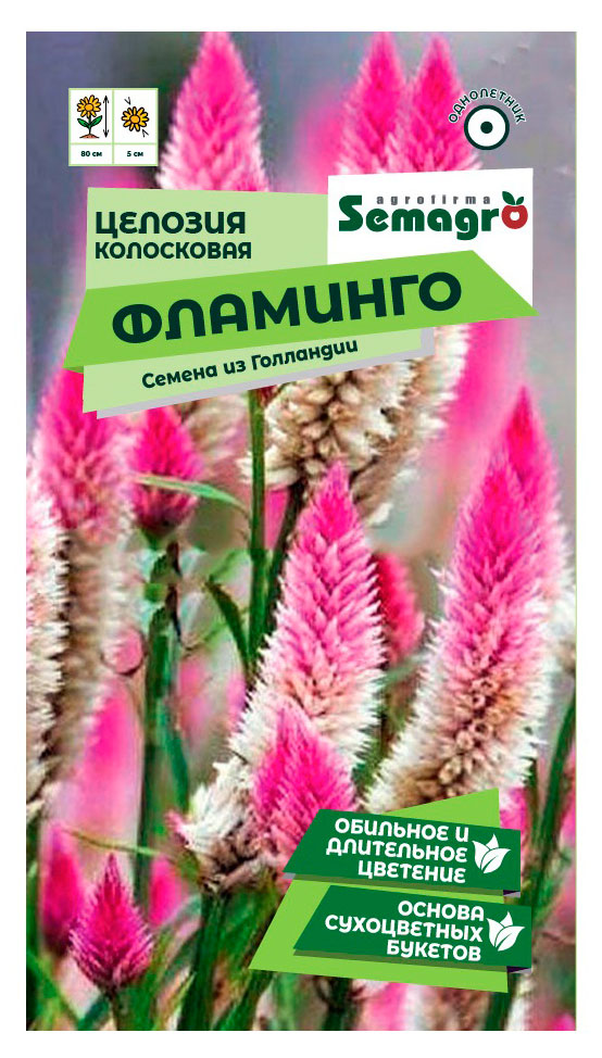 

Семена Seminis Целозия колосковая Фламинго
