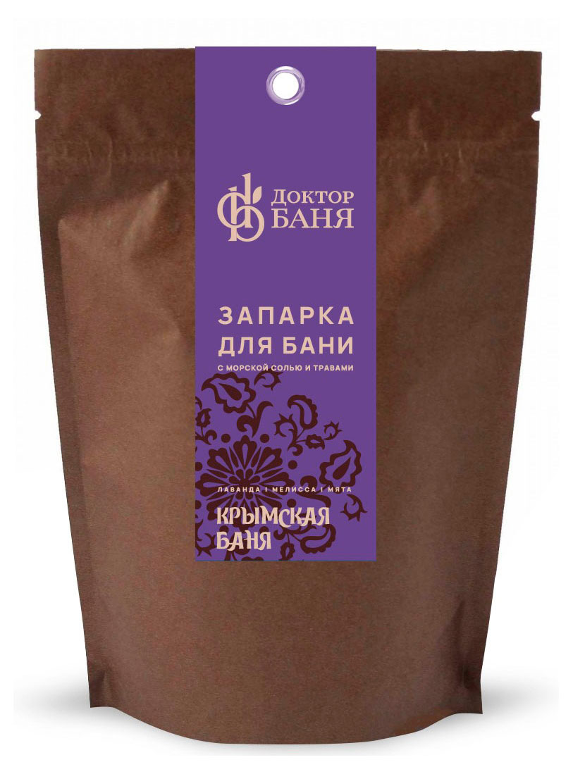 

Запарка для бани Доктор Баня Крымская баня с морской солью и травами, 200 г