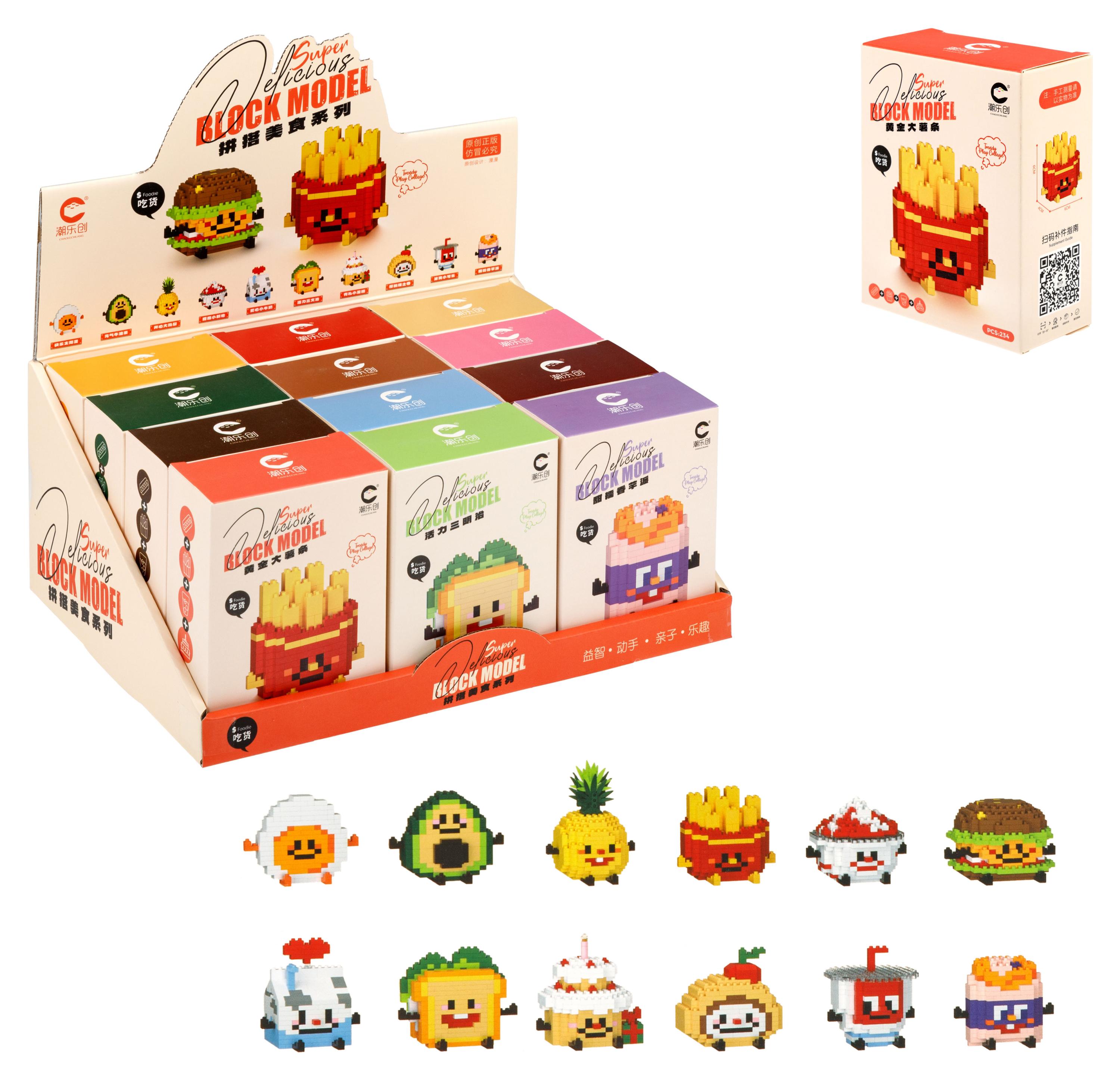

Конструктор 1TOY Blockformers Нано Вкусняшки, 1 шт в ассортименте