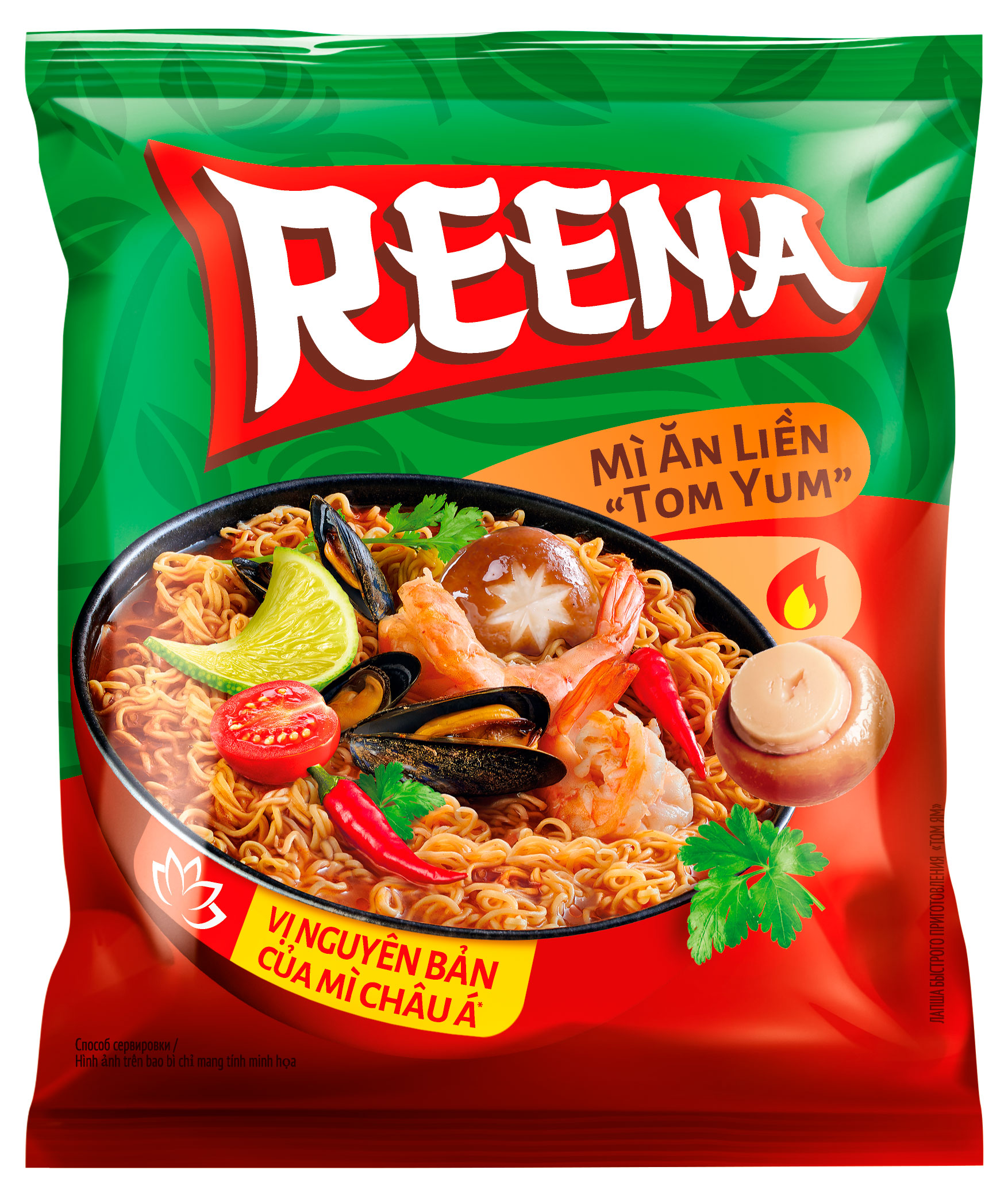 

Лапша быстрого приготовления Reena вкус Том Ям, 85 г
