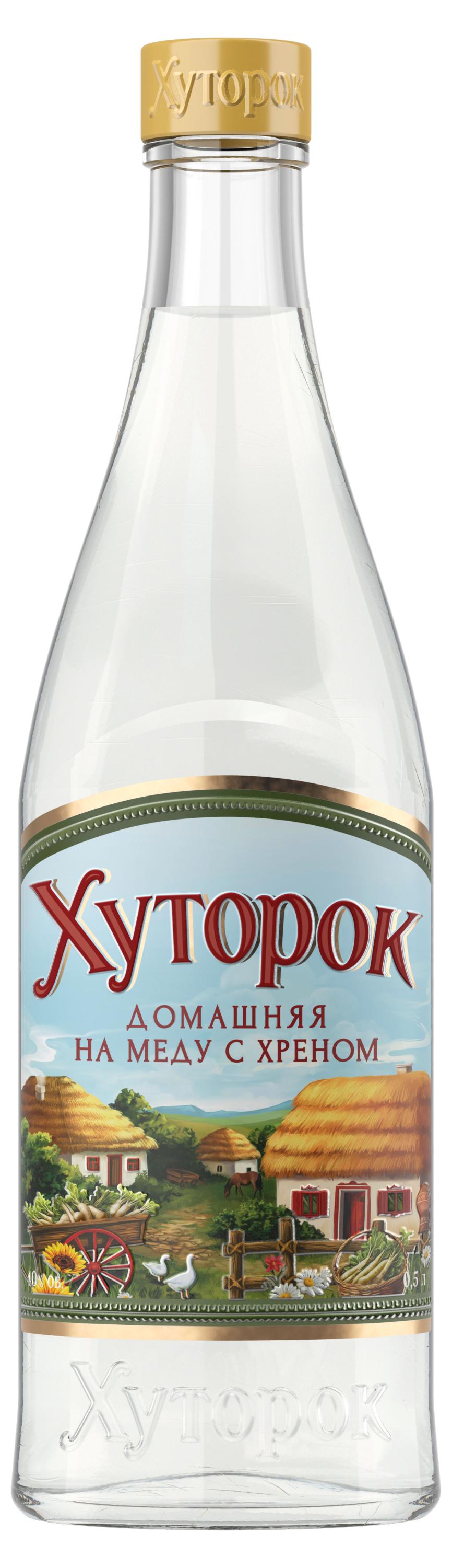 

Настойка горькая Хуторок на меду с хреном Россия, 0,5 л