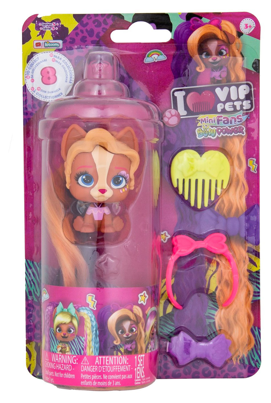

Игрушка-фигурка IMC Toys Mini Fans VIP Pets Bow Power Модные Щенки мини, 1 шт в ассортименте