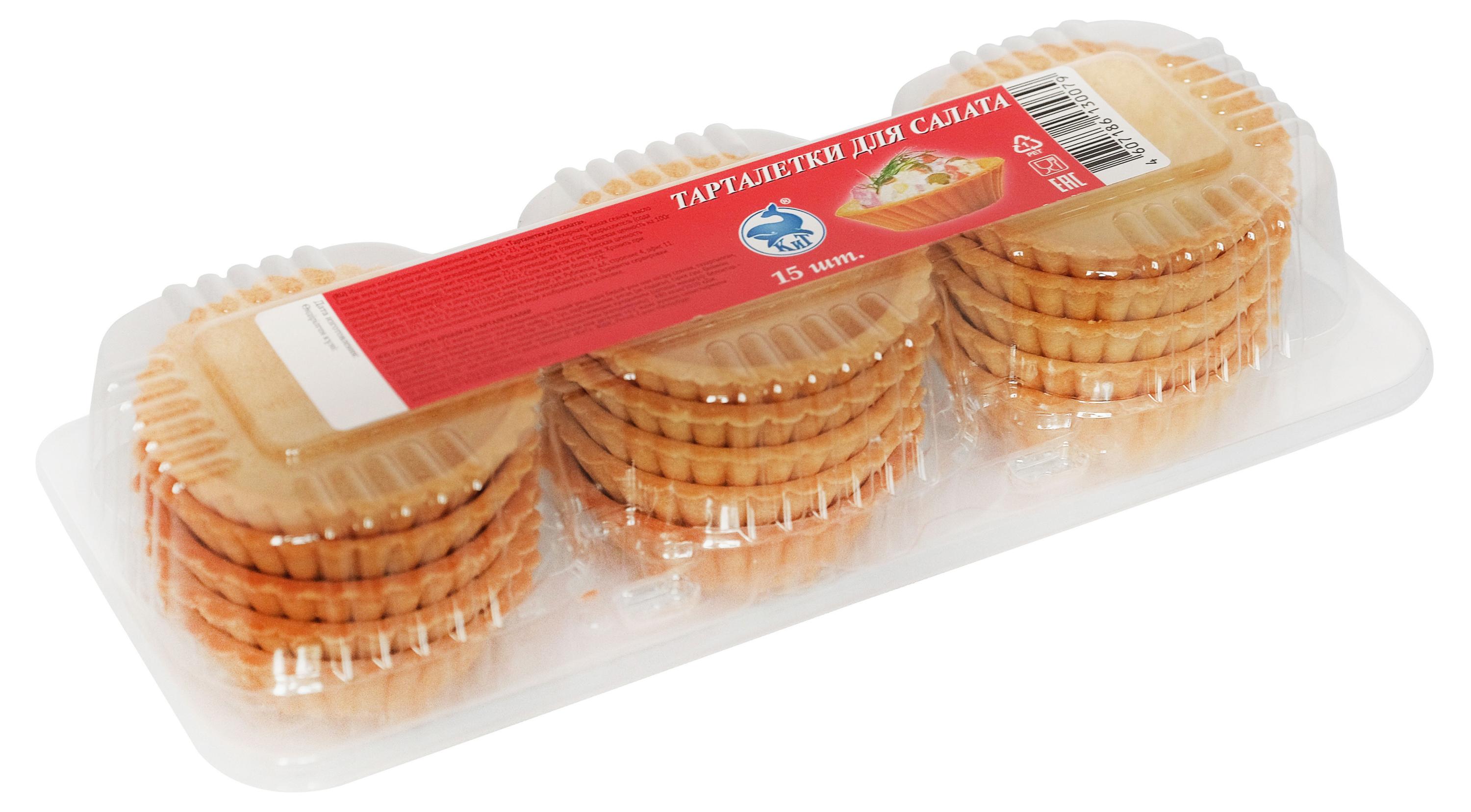 

Тарталетки для салата КиТ 15 шт, 160 г