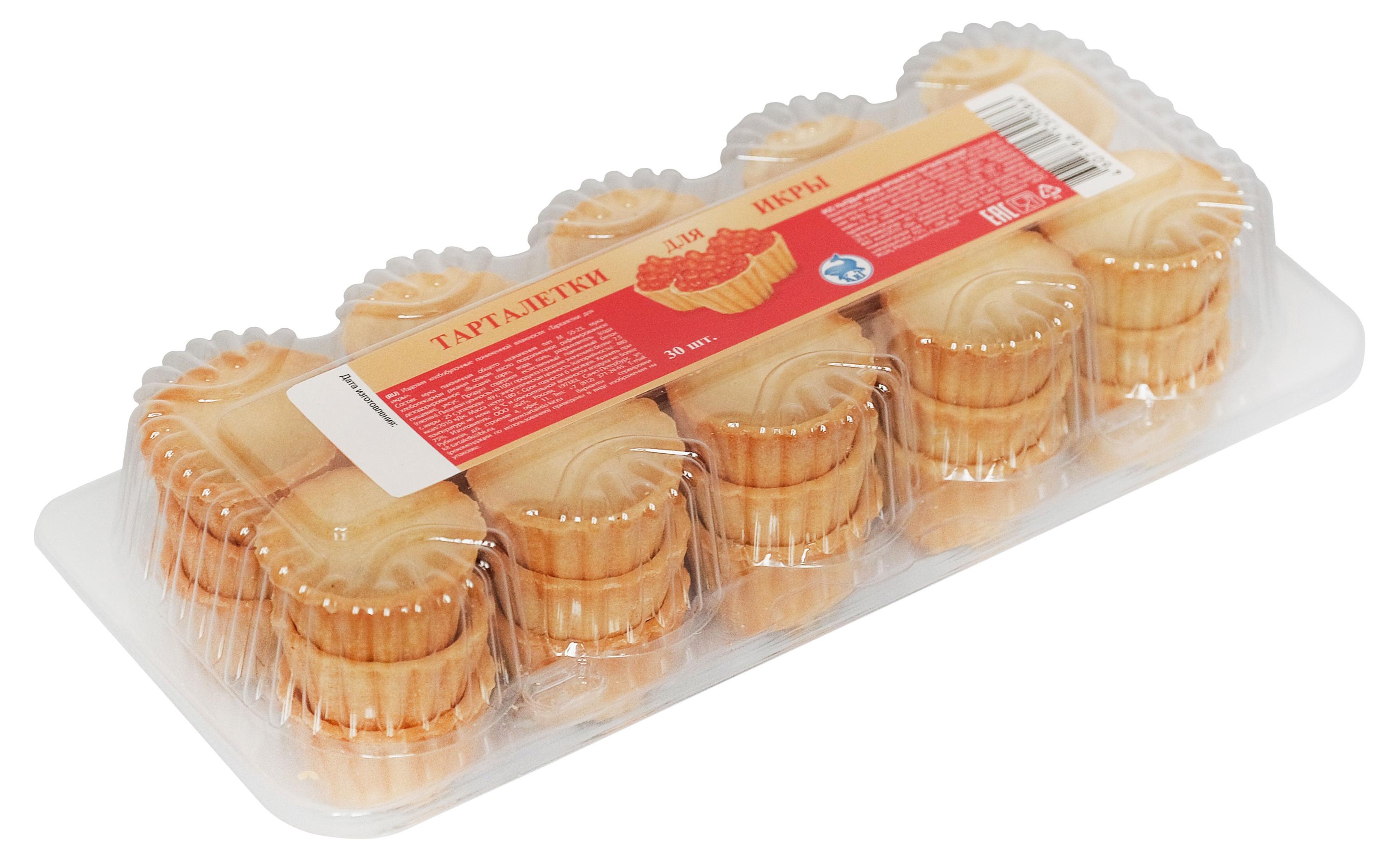 

Тарталетки для икры КиТ 30 шт, 180 г