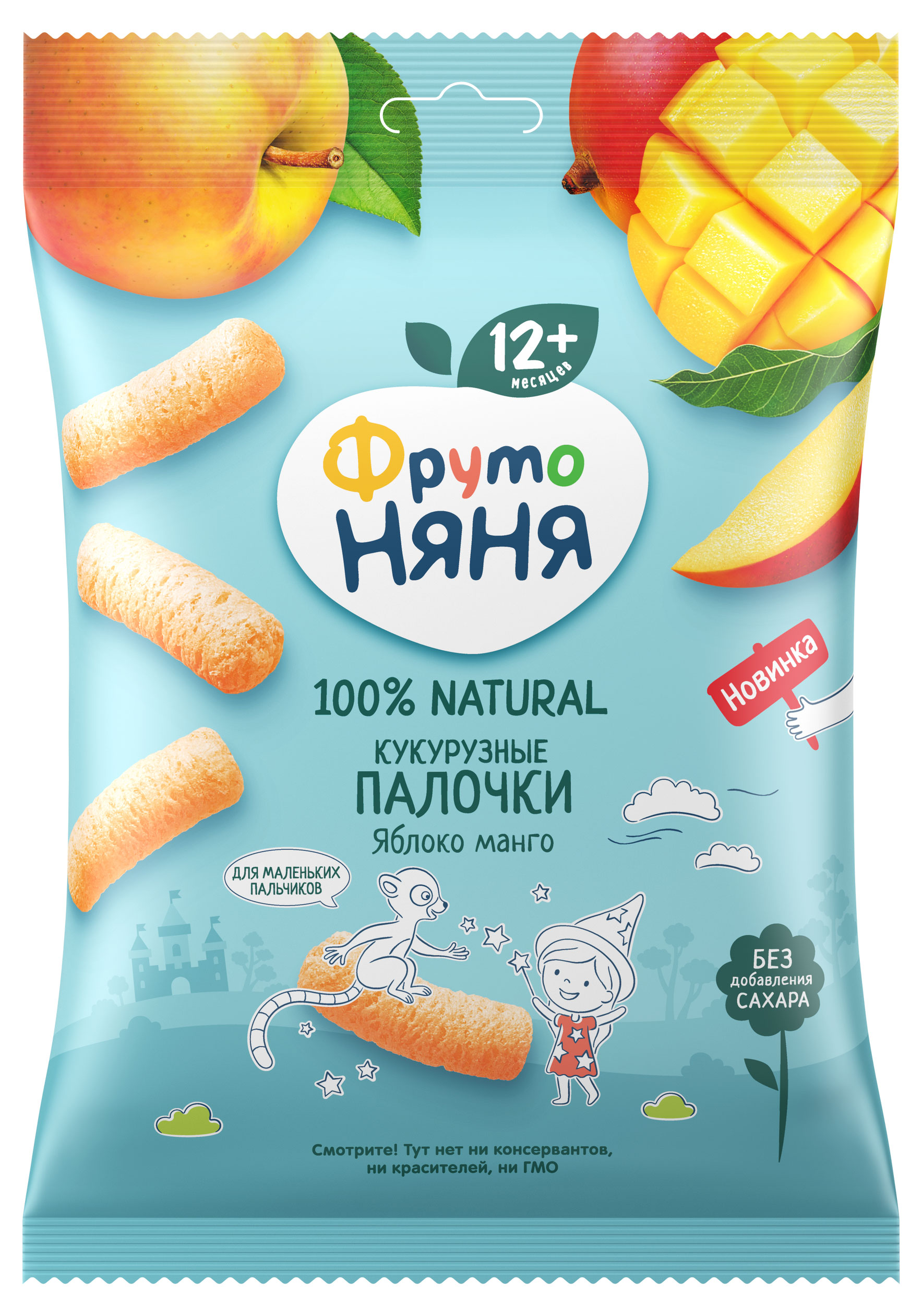 

Палочки кукурузные ФрутоНяня яблоко манго с 12 мес., 20 г