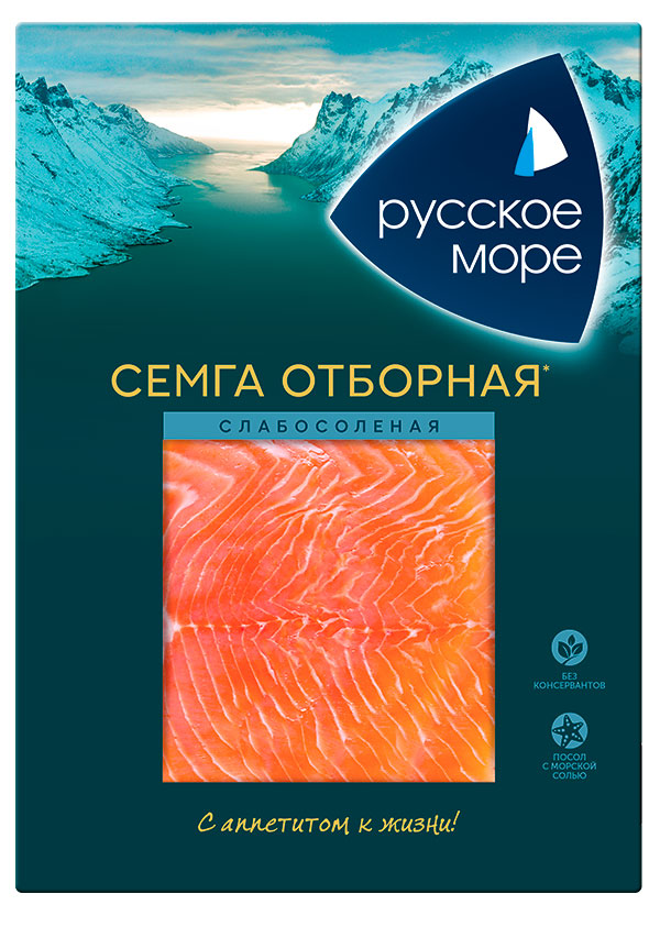 

Семга Русское море слабосоленая филе-ломтики, 120 г