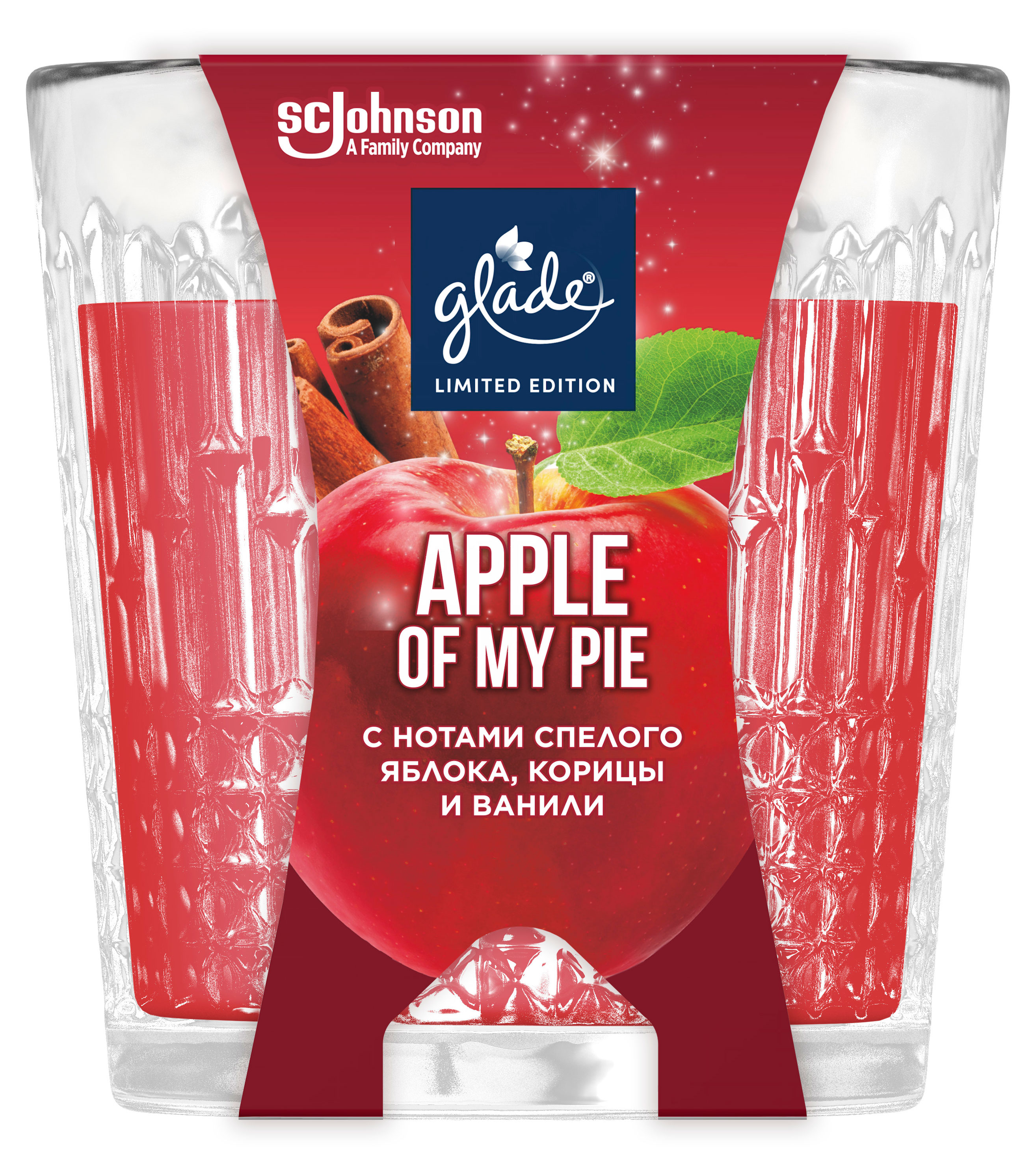 

Свеча ароматическая Glade Apple of My Pie, 130 г