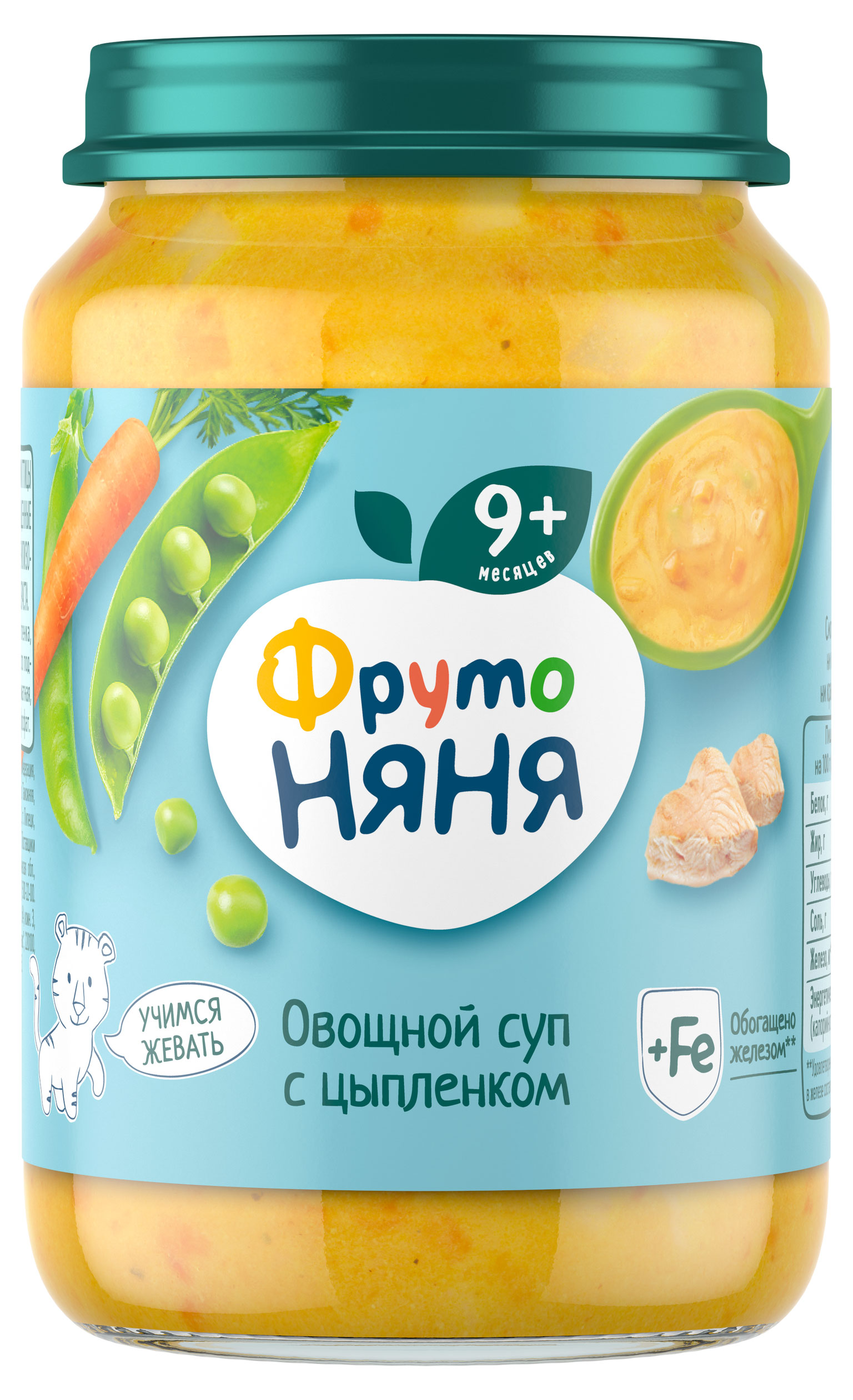 

Овощной суп Фруто Няня с цыпленком с 9 мес., 190 г