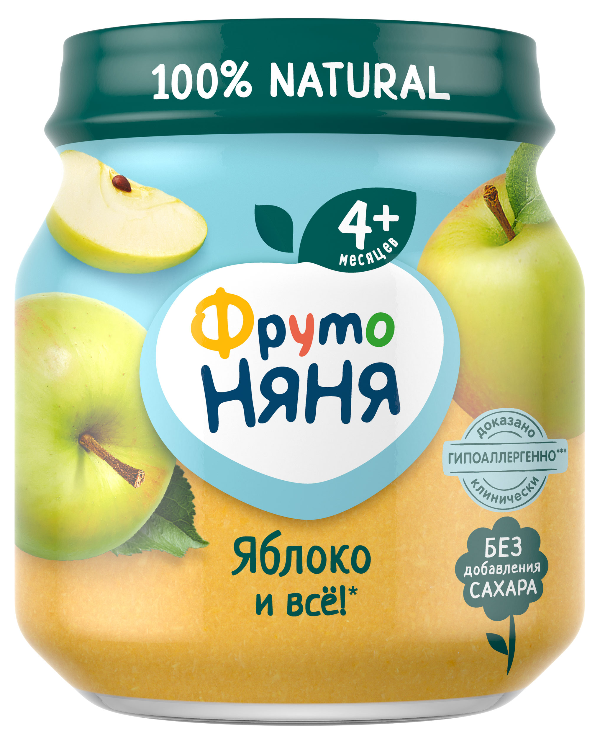 

Пюре ФрутоНяня из яблок гипоаллергенное с 4 мес., 100 г