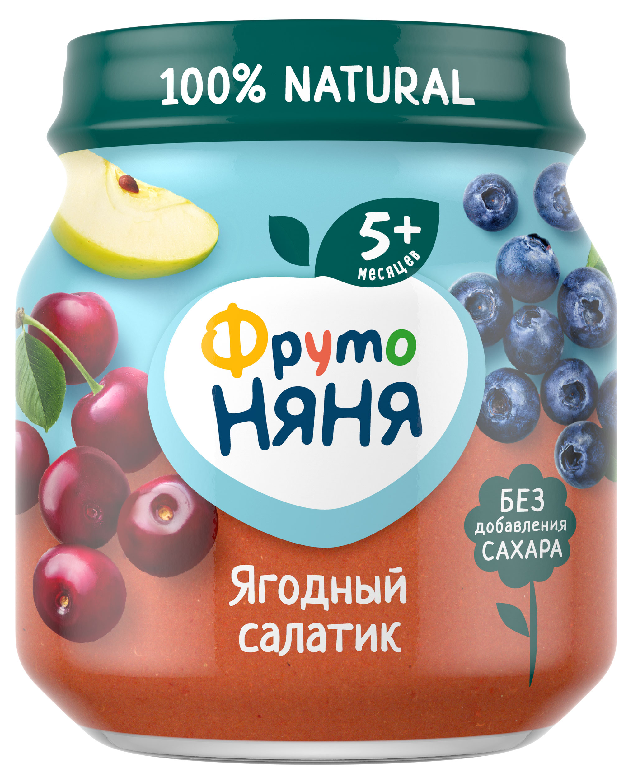 

Пюре ФрутоНяня ягодный салатик с 5 мес., 100 г