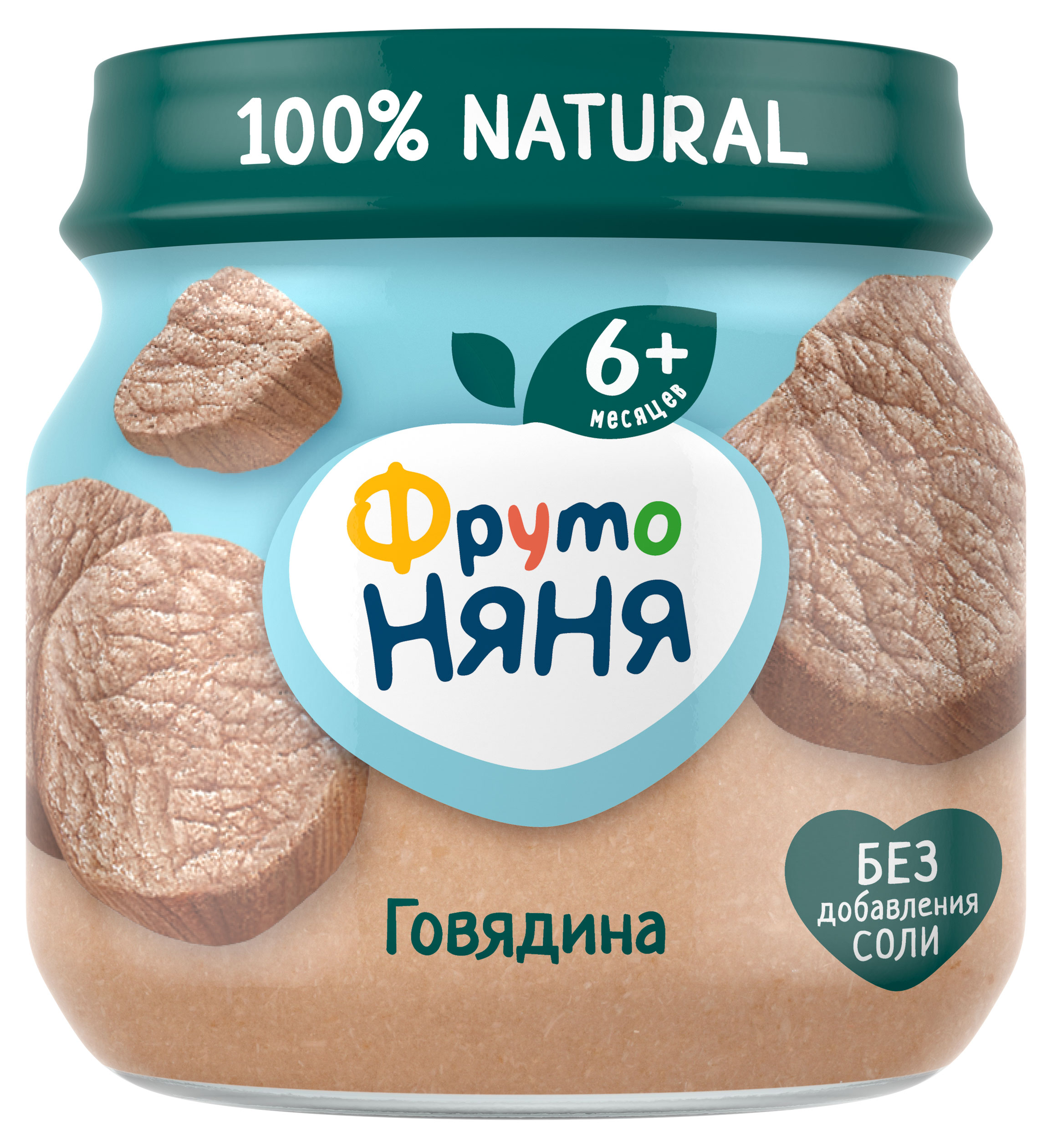 Изображение товара Пюре «ФрутоНяня» говядина с 6 мес., 80 г