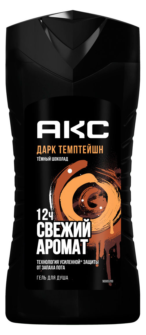 

Гель для душа мужской Акс Дарк Темптейшн парфюмированный с ароматом темного шоколада, 250 мл