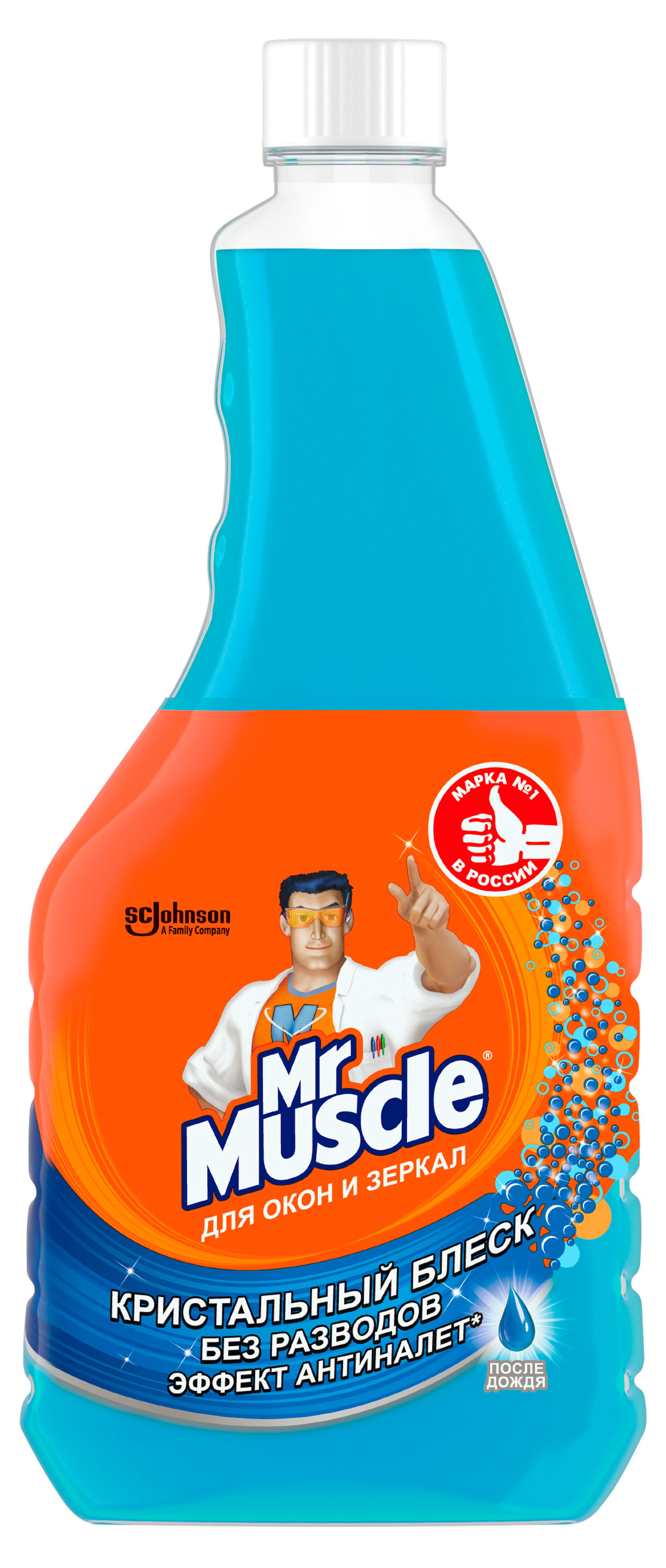 Изображение товара Средство для стекол и поверхностей Mr. Muscle После дождя, 530 мл