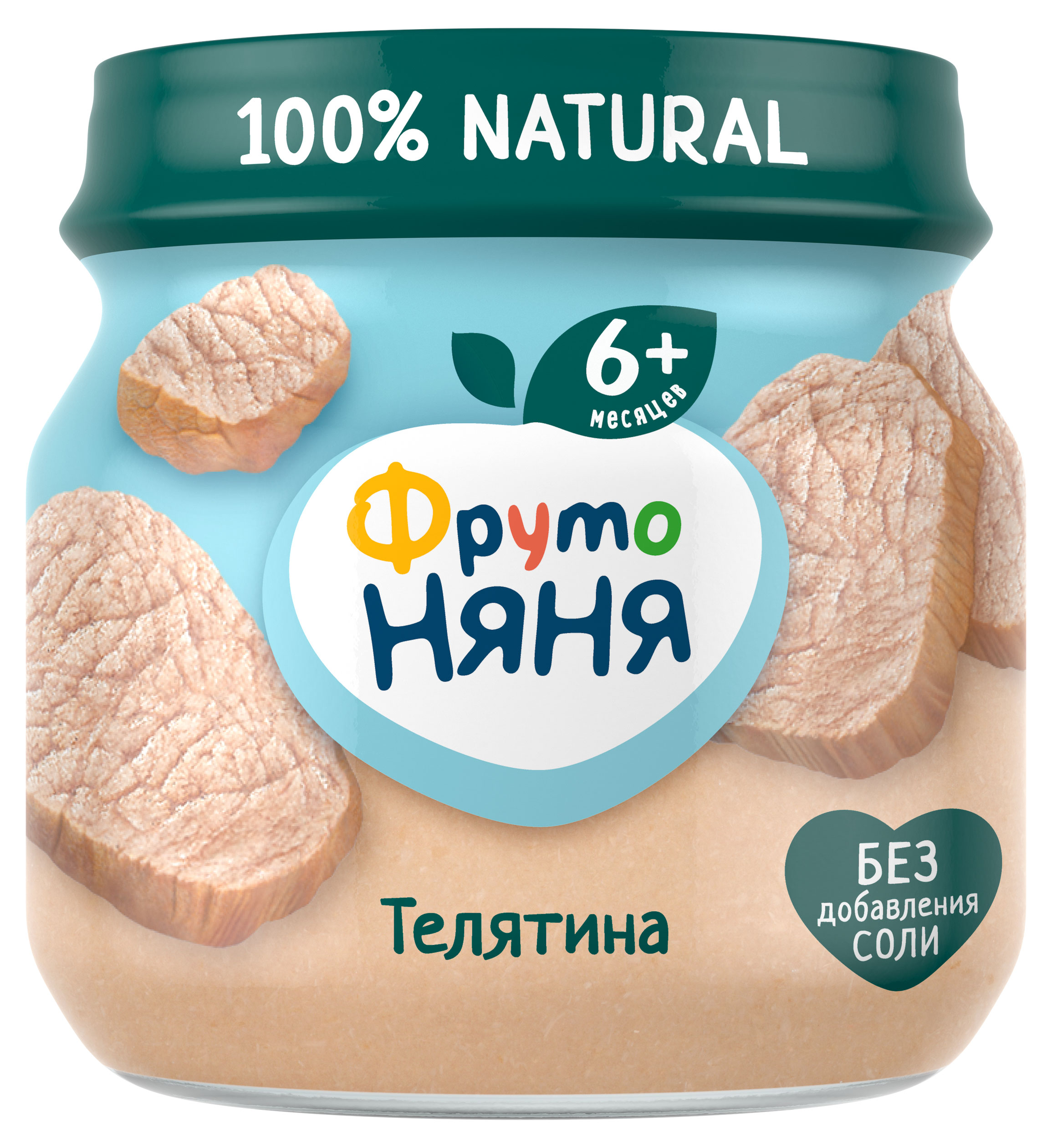 Изображение товара Пюре «ФрутоНяня» телятина с 6 мес., 80 г