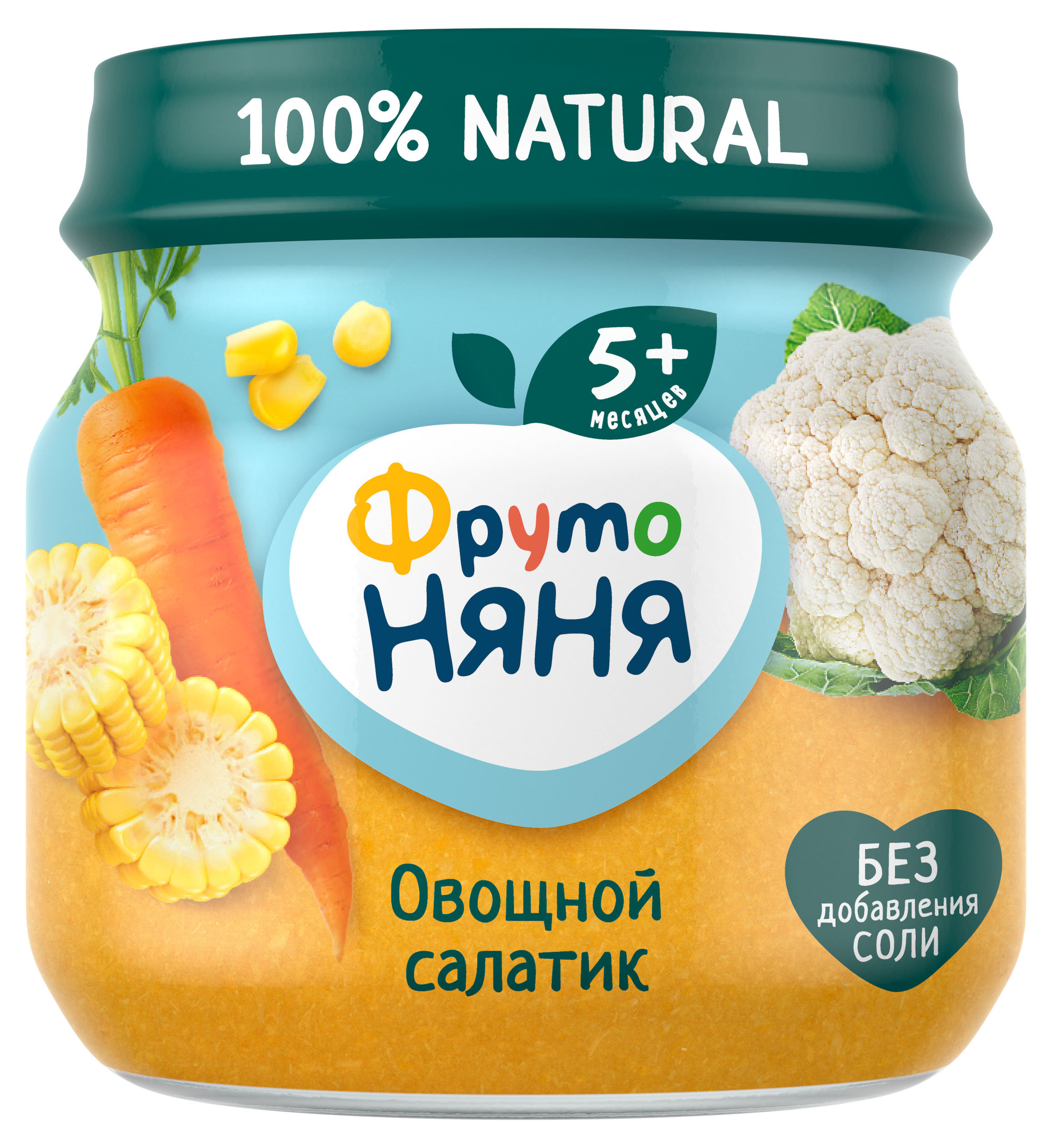 

Пюре ФрутоНяня овощной салат с 5 мес., 80 г