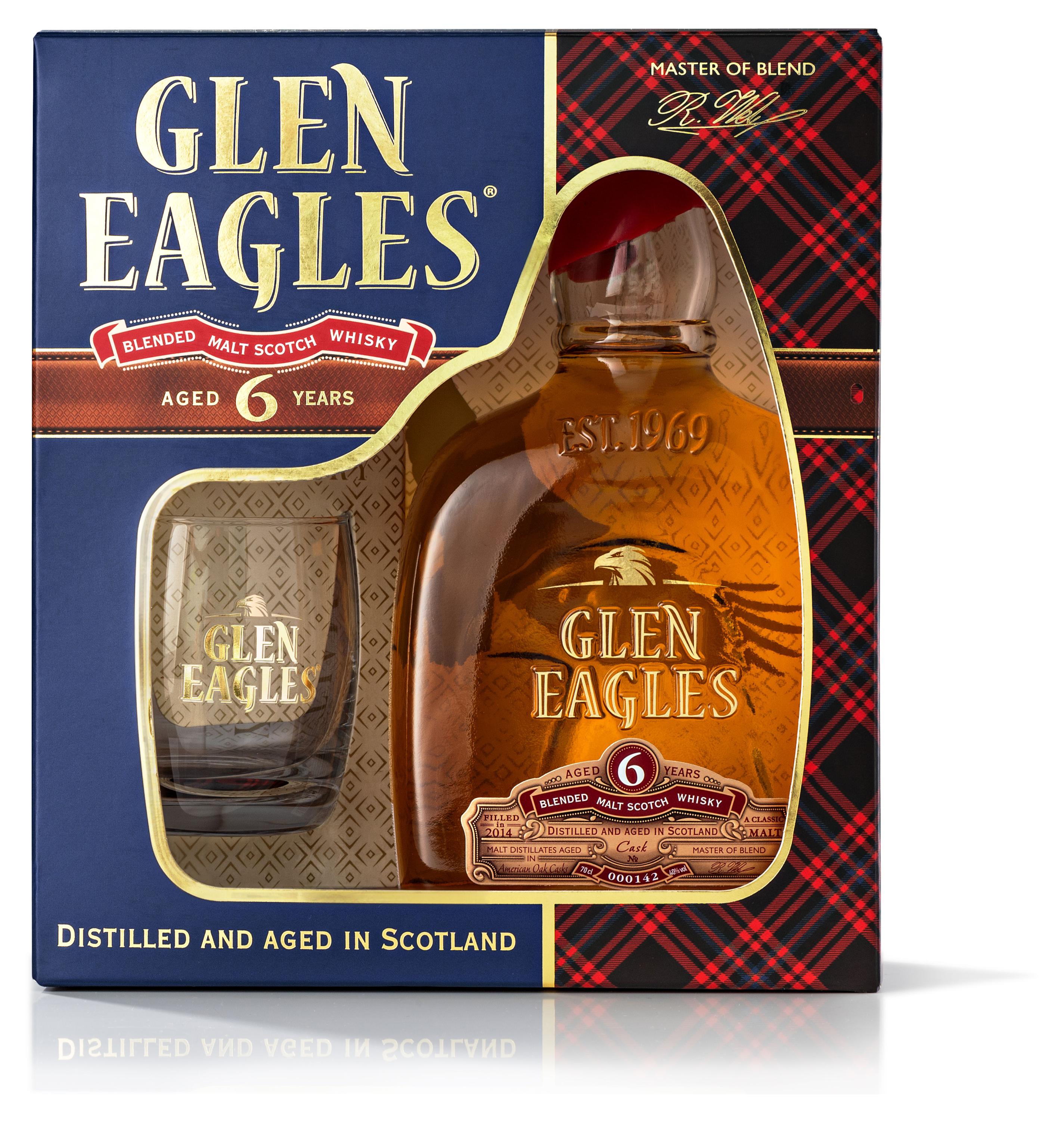 

Виски Glen Eagles 6 лет Россия, 0,7 л + бокал