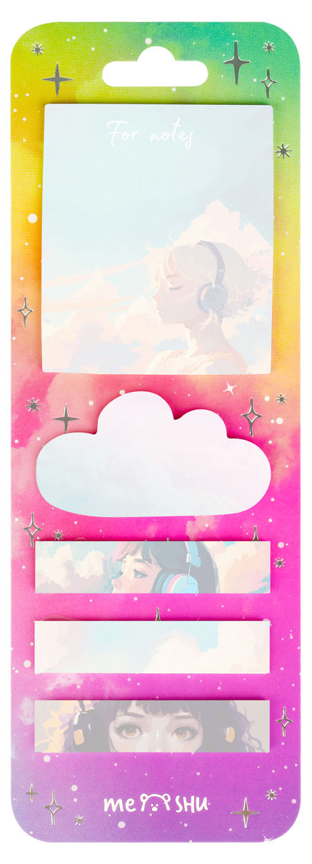 Изображение товара Флажки-закладки и самоклеящиеся блоки в наборе Meshu Kawaii dreams, 20 л