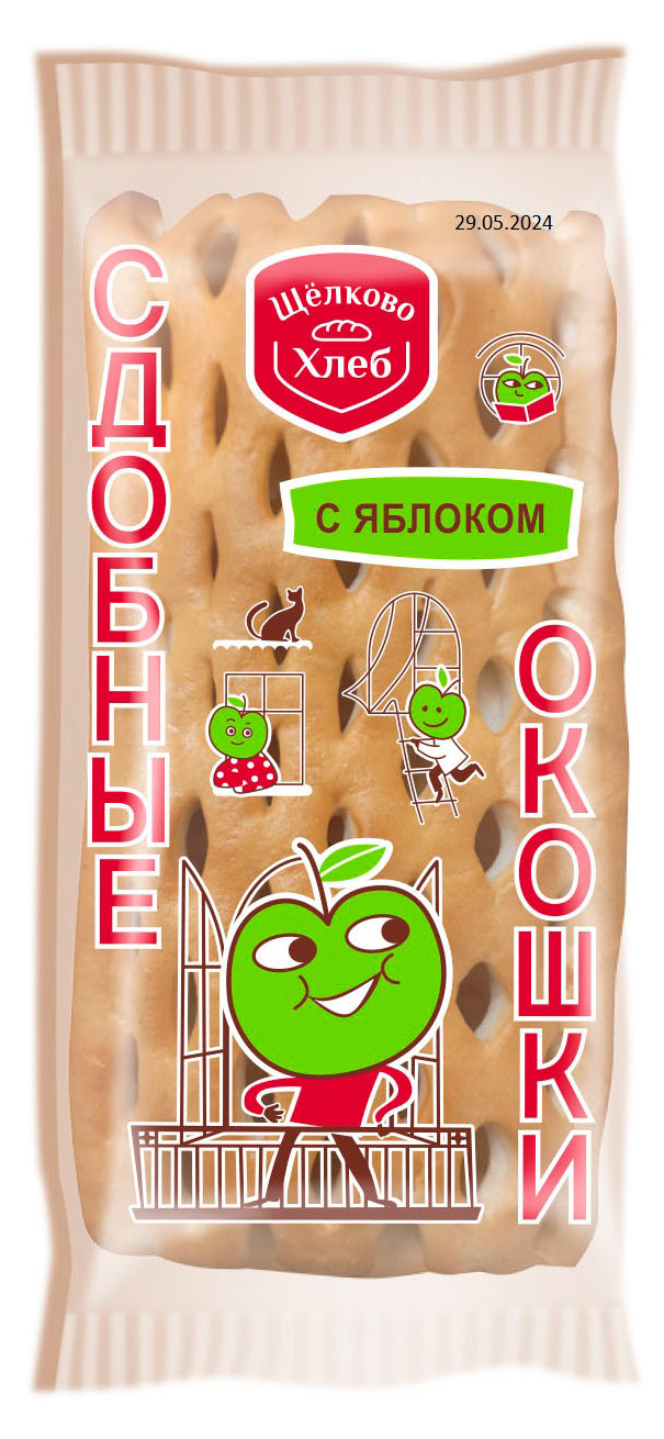 

Сдоба Щелковохлеб Яблоко корица, 130 г
