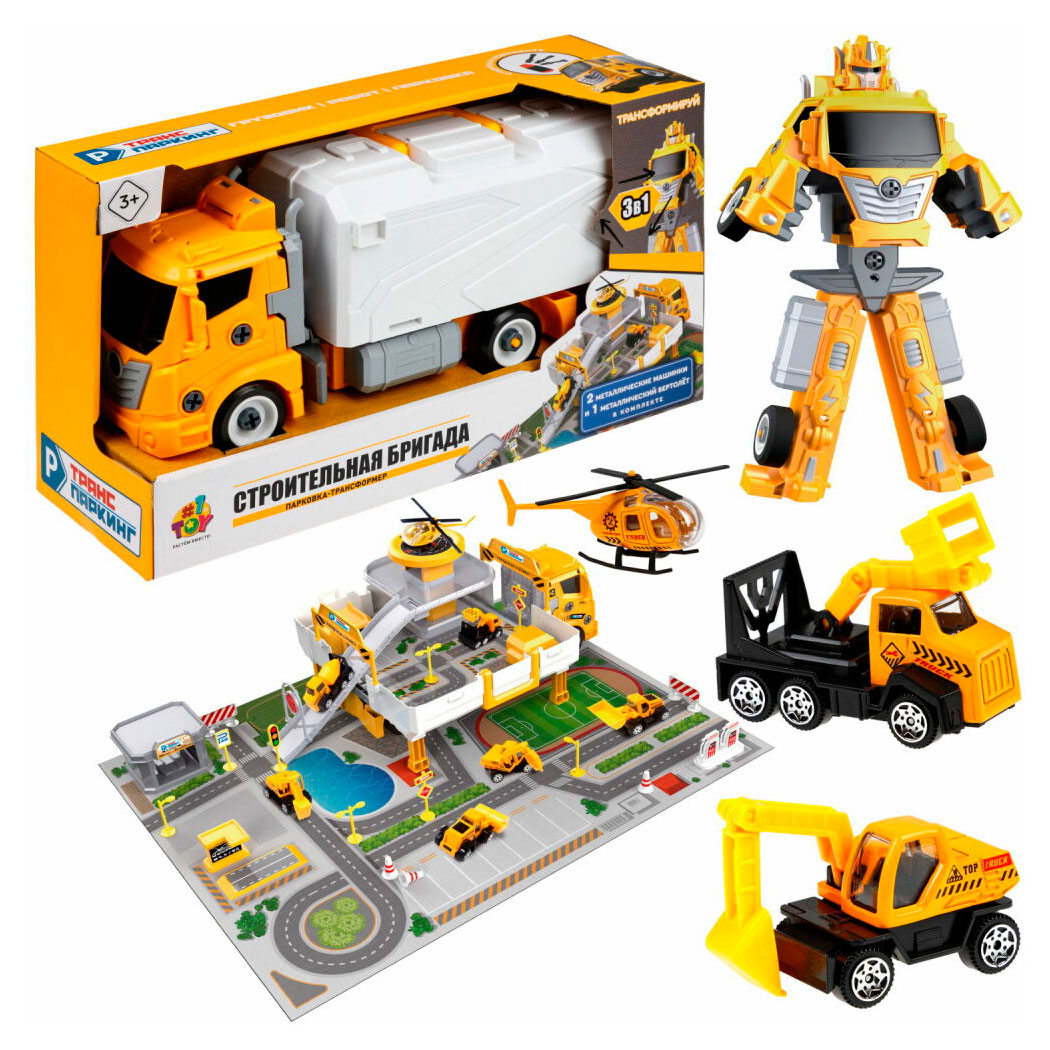 

Набор игровой 1TOY Парковка-трансформер