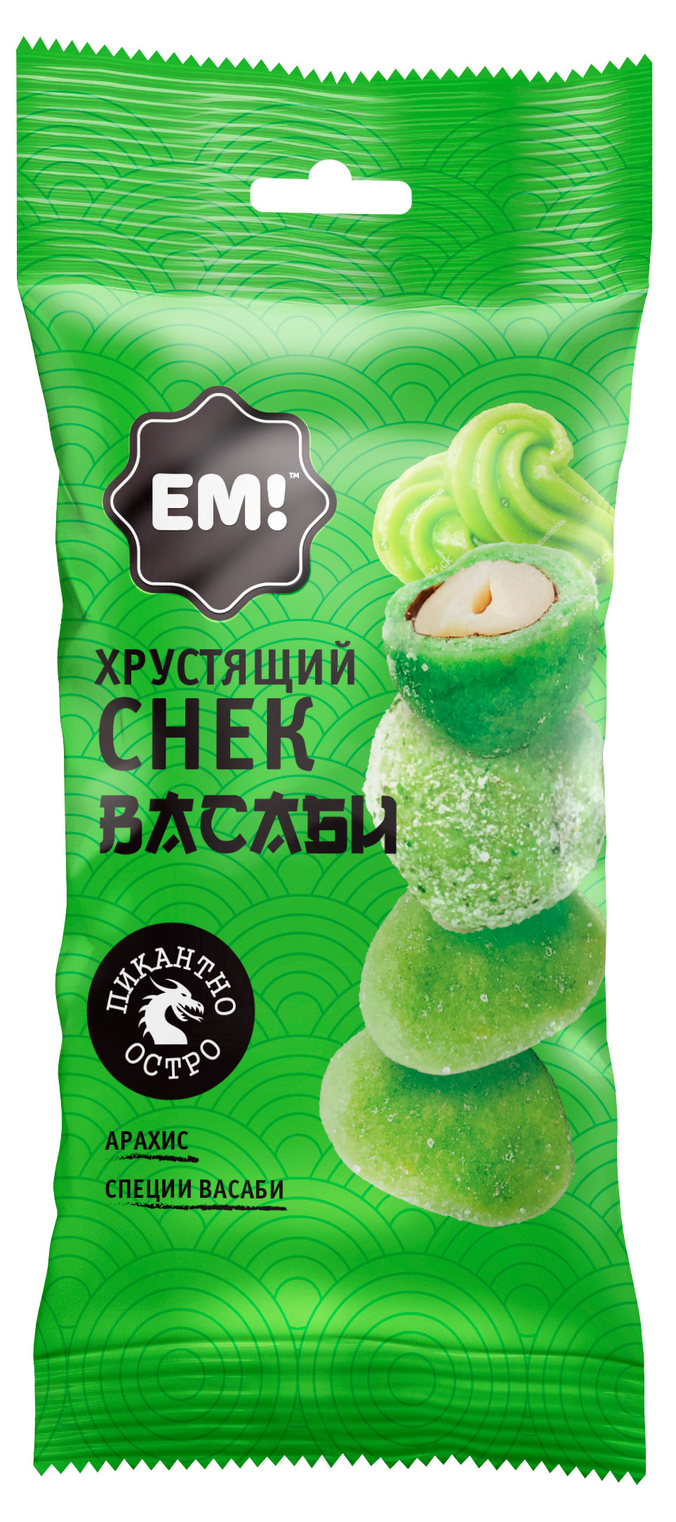 

Арахис ЕМ! в хрустящей оболочке васаби, 60 г