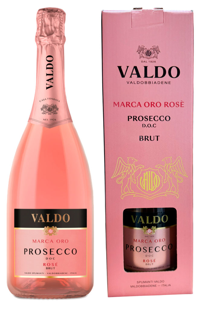 

Игристое вино Valdo Marca Oro Ros Brut Prosecco DOC розовое брют Италия, 0,75 л