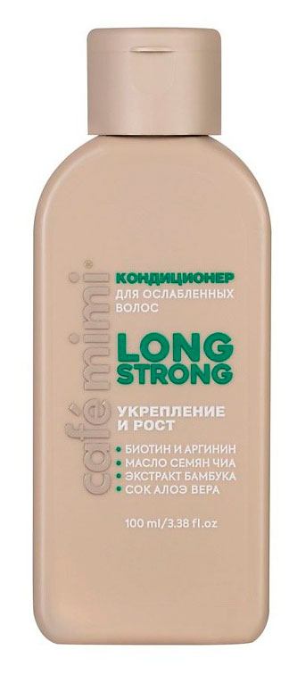 

Кондиционер для волос Cafe Mimi Long Strong укрепление и рост, 100 мл