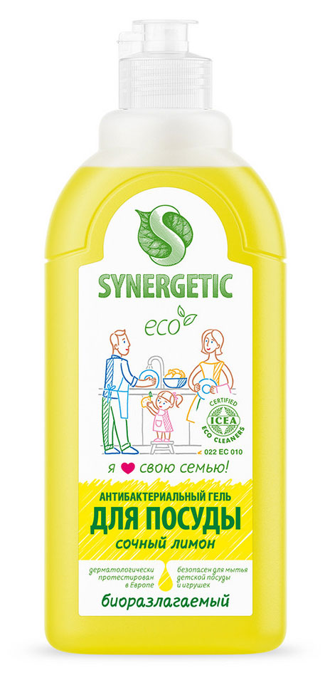 

Гель для мытья посуды Synergetic Лимон, 500 мл