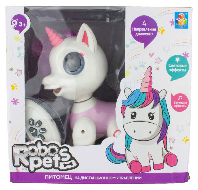 

Игрушка интерактивная 1TOY Robo Pets единорог