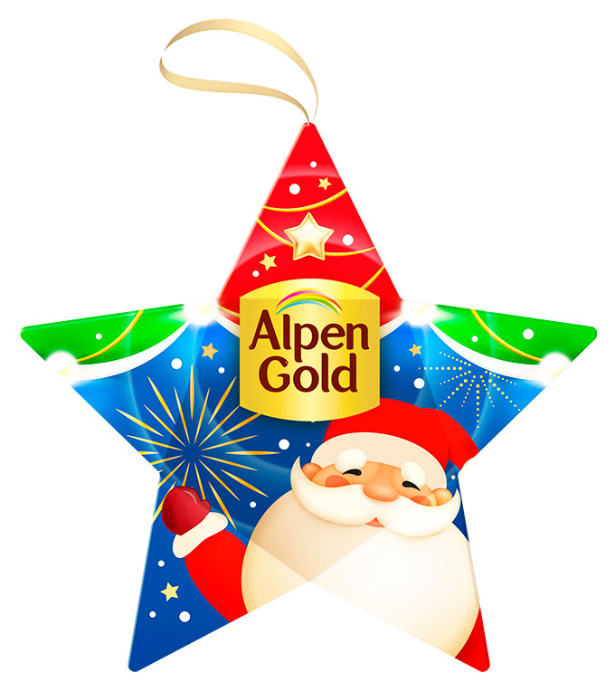 

Подарок новогодний сладкий Alpen Gold Новогодняя звезда, 45,75 г