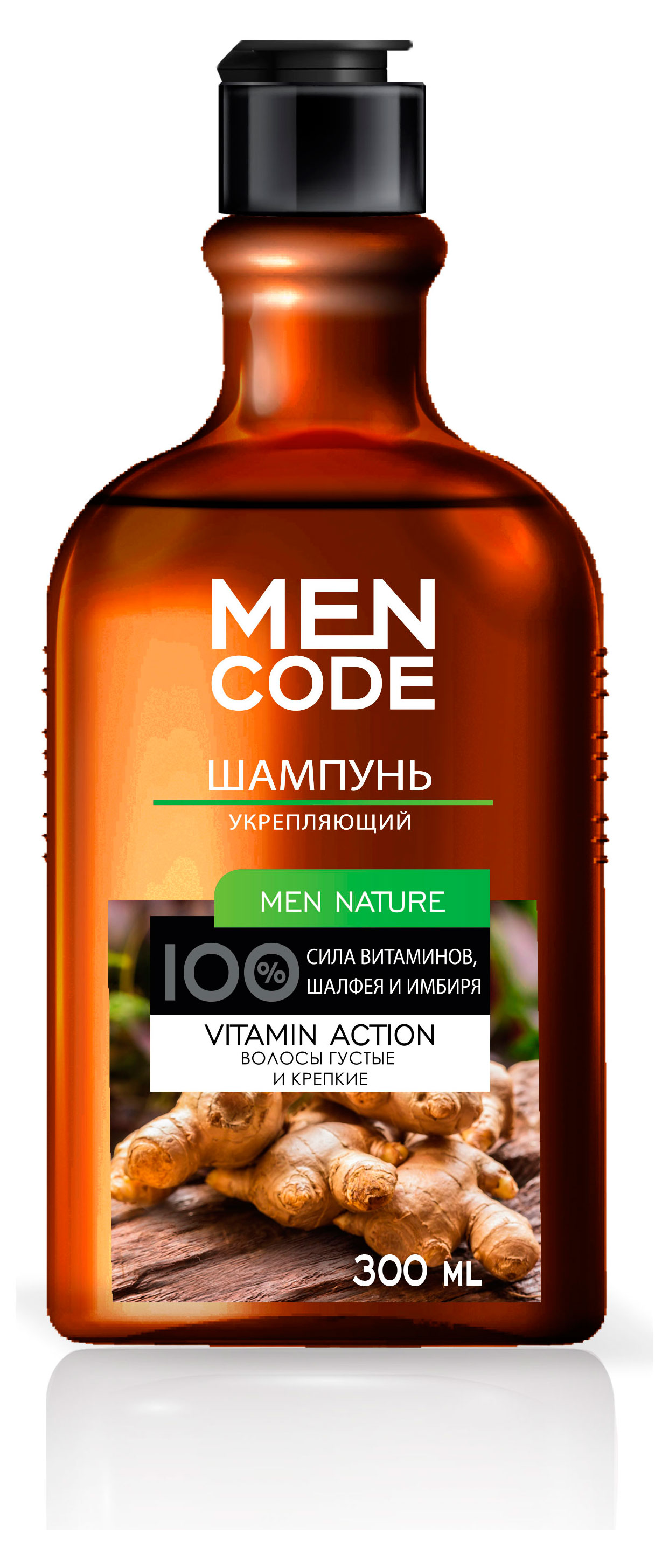 

Шампунь мужской Men Code Men Nature укрепляющий, 300 мл