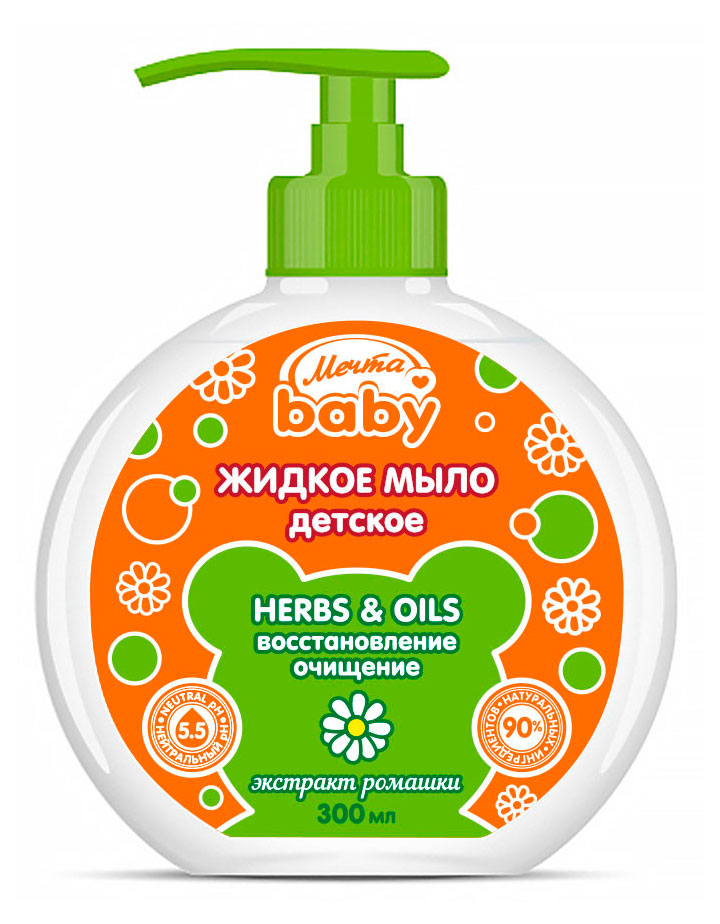 

Мыло жидкое Мечта Baby с экстрактом ромашки, 300 мл