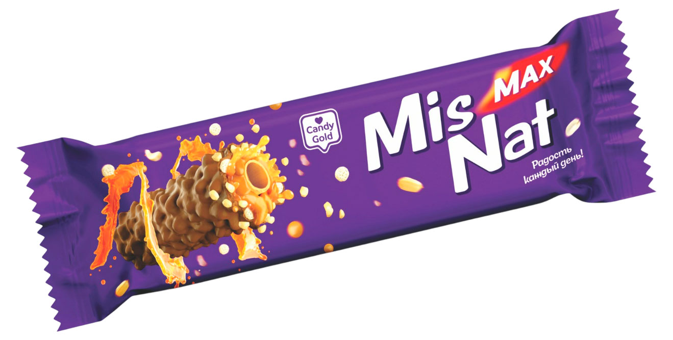 

Трубочки вафельные Candy Gold Mis Nat Max глазированные, 21 г