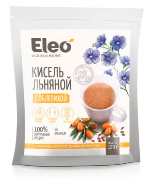 

Кисель льняной Eleo с облепихой, 150 г